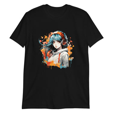 Anime Beats: Girl with Headphones T-Shirt